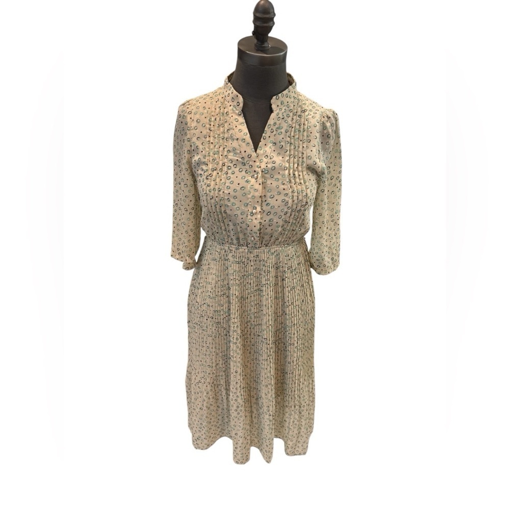 Vimly Cream Midi Dress Size Small Elegant